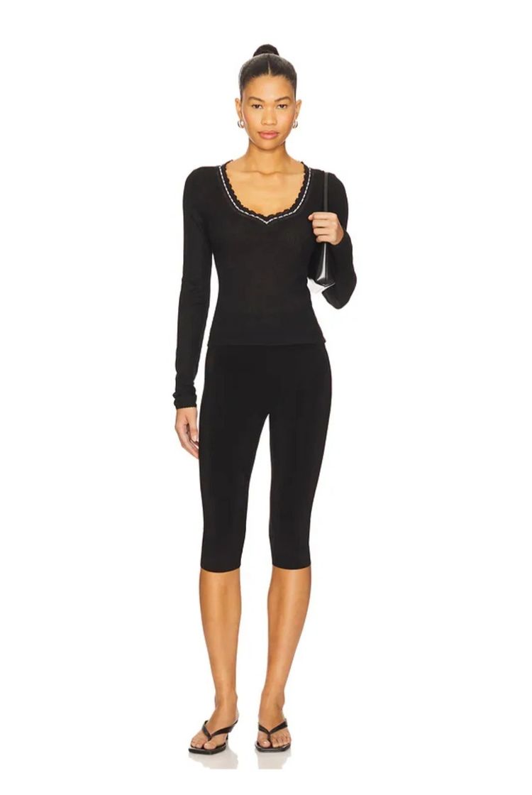 Black Long Sleeve Top 5